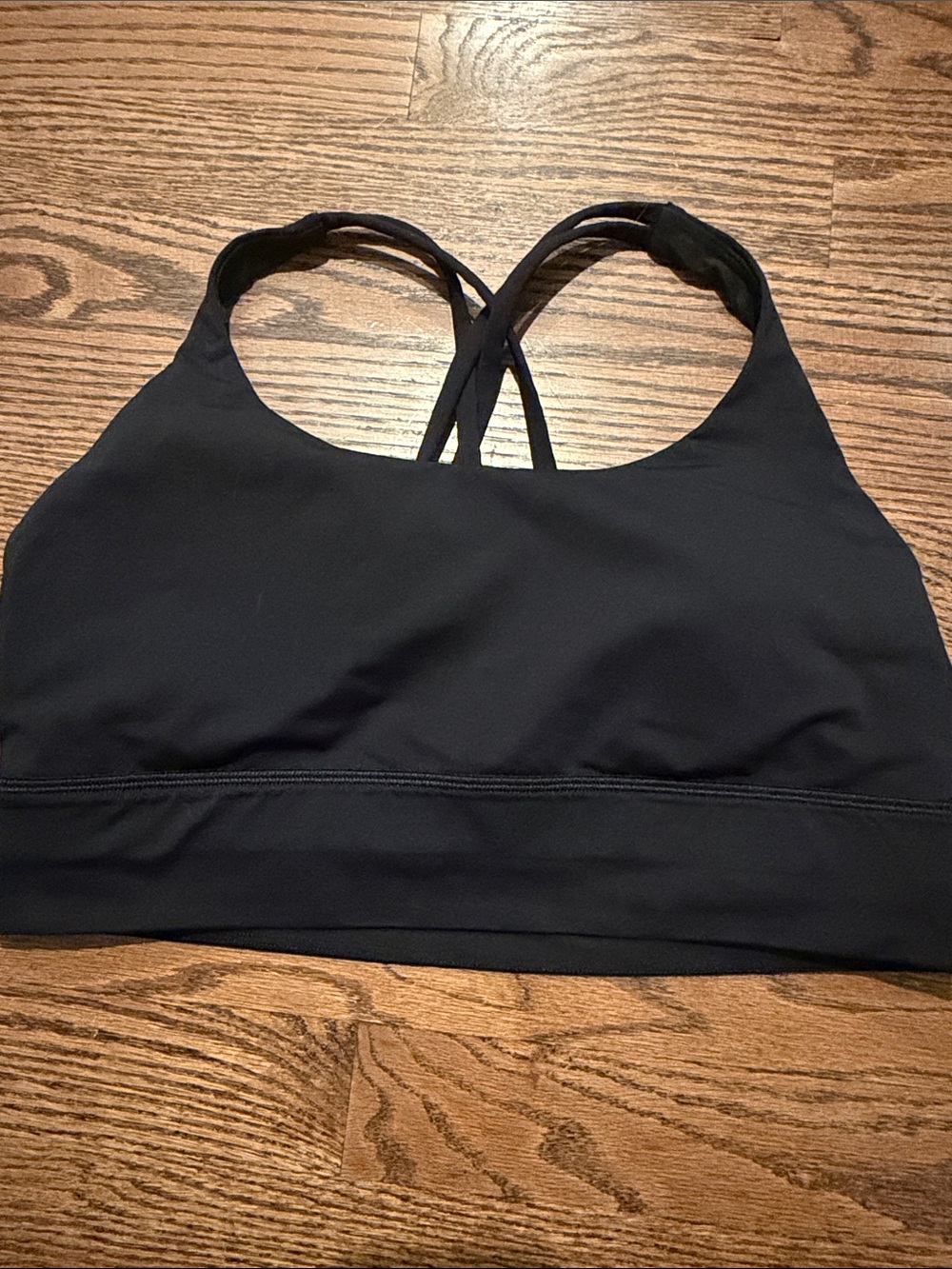 Lululemon Black Strappy Sports Bra - Women's Activewear Sz 12